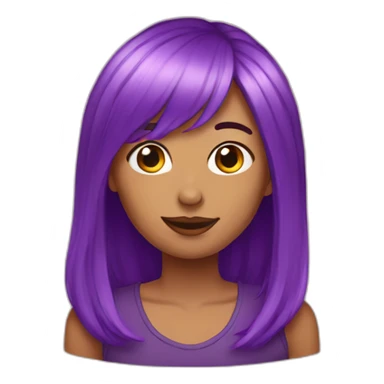 purple haired karen LGBT sticker