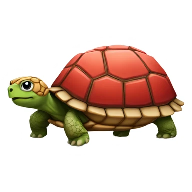 tortoise wearing a red muffler  sticker