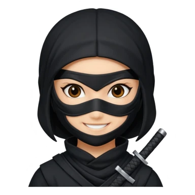 i need girl ninja smile sticker