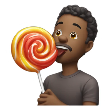 sucking lolipop sticker