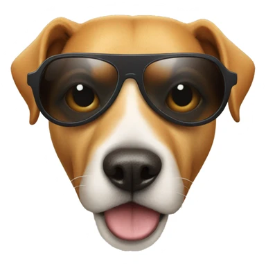 dog wit cool shades sticker