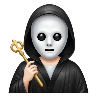 glitter white ghostface killer  sticker