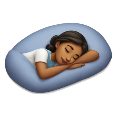 Disney Girl sleeping on pillow  sticker
