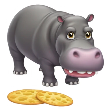 Hungry hippo sticker