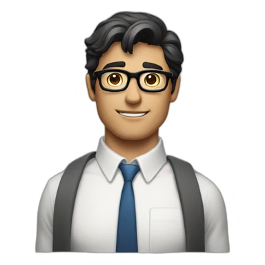 Clark Kent open his shirt sticker