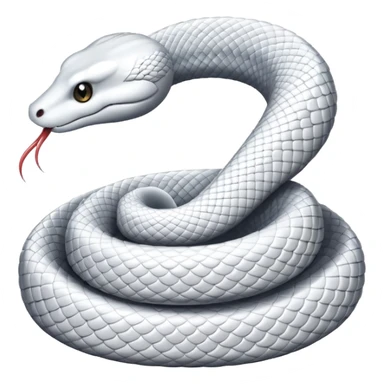 White snake sticker