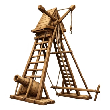 trebuchet on the sea sticker