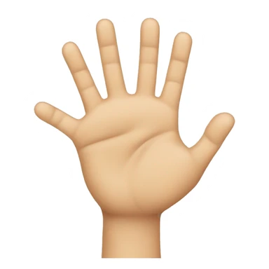 a high five where the fingers are interlocked sticker