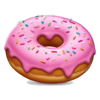 pink sprinkled donut sticker