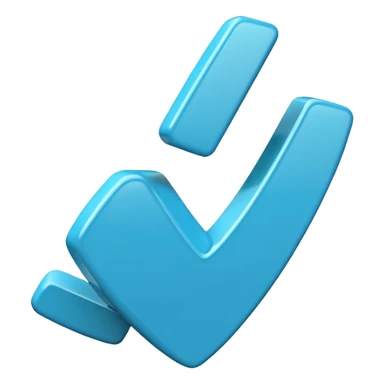 Create me a blue verified emoji sticker