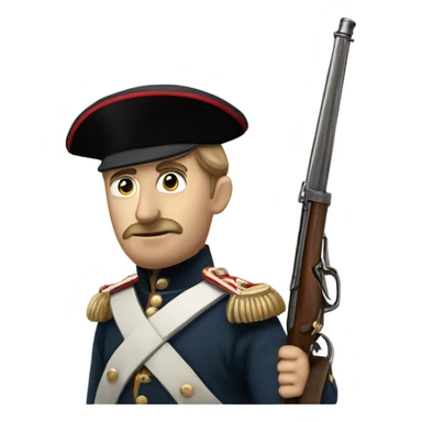 British soldier in full view of the Crimean War sticker