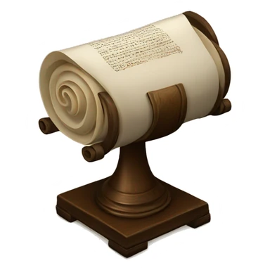 a torah scroll sticker