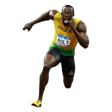 usain bolt sticker