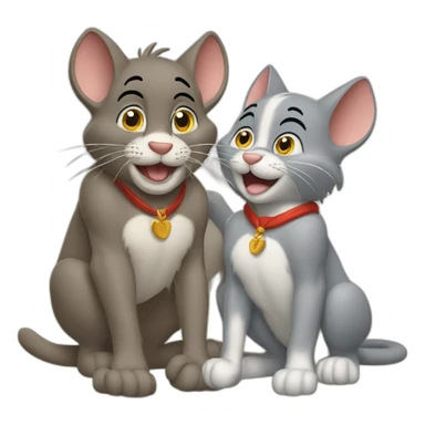 tom and jerry with segar sticker