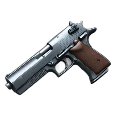 one high quality and detailed colored desert eagle sticker