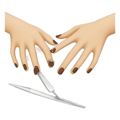 Getting nails done  sticker