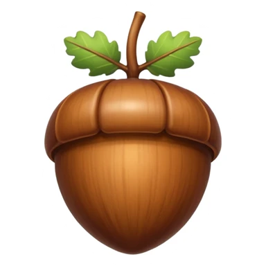 acorn emoji without human face sticker