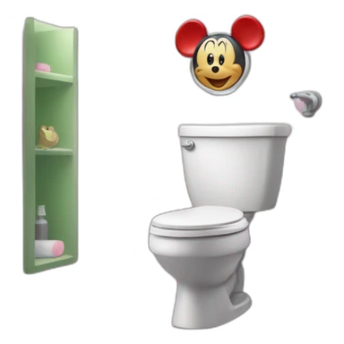 minni mouse bathroom sticker