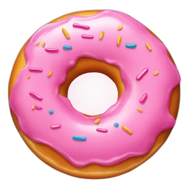 Donuts pink sticker
