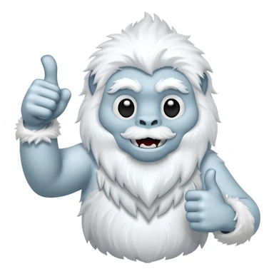 Yeti thumbs up sticker