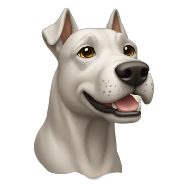 Un chien qui fait du cheval sticker