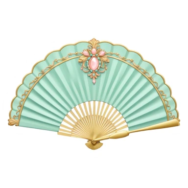 rococo fan sticker