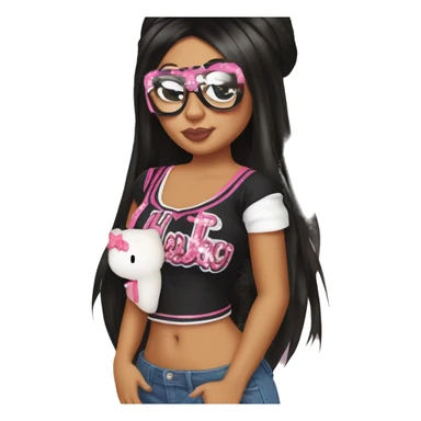 Jersey shore Snooki hello kitty sticker