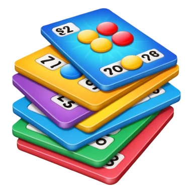 lottery cards sticker