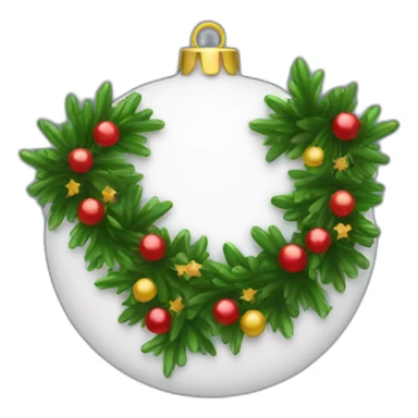 Garland bauble sticker