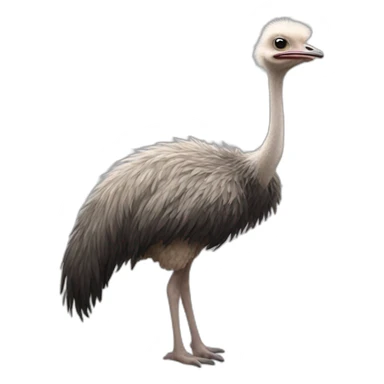 Full body Ostrich sticker