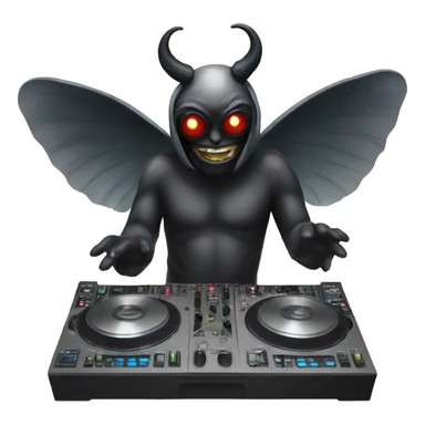 MOTHMAN djing sticker