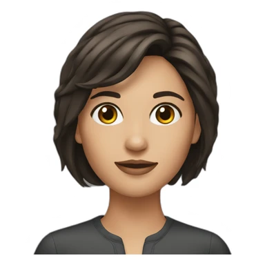 Esteticista brunette sticker