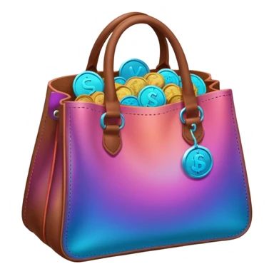 coins inside brown leather bag

Change coins color in in gradient of turquoise, blue, pink, purple, and coral sticker