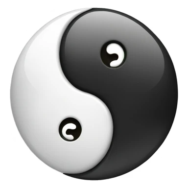 yin yang with 77 sticker