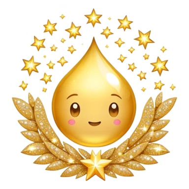 shiny sparkle icon surrounded by extra sparkles sticker