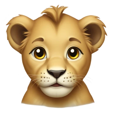 Baby lion sticker