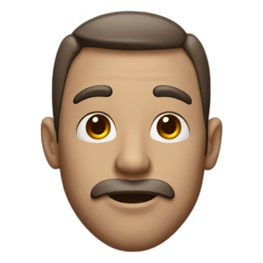 a man with a large lips and ears sticker