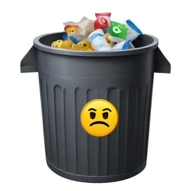 Openai gpt chat logo in a trash can sticker