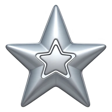 y2k hollow star shiny sticker