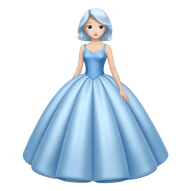 The bubble dress is typically a voluminous ball gown, designed to make Glinda look like she’s literally floating in a bubble. It features:  Pale blue or shimmering white-blue hues  sticker