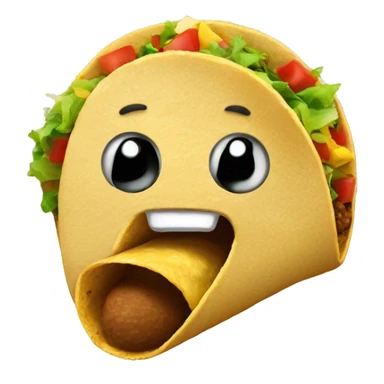 taco holding a bell sticker