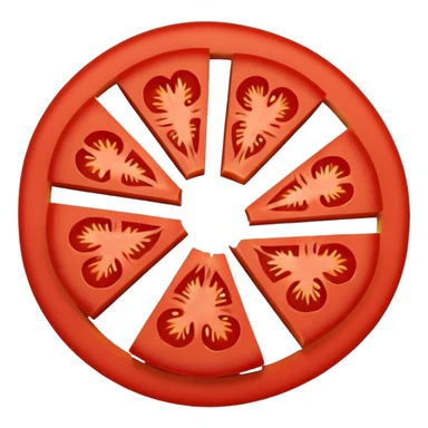 circle slice tomato sticker