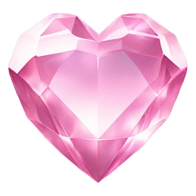 crystal pink heart  sticker