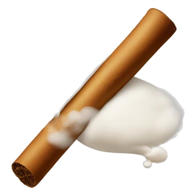 a bag of flour smokes a cigar sticker