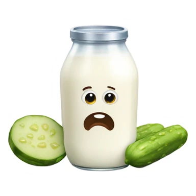Milk with pickles sticker
