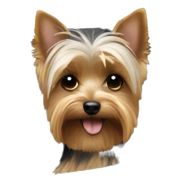 Yorkie in a convertible  sticker