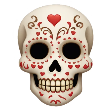 Calavera tirando besos sticker