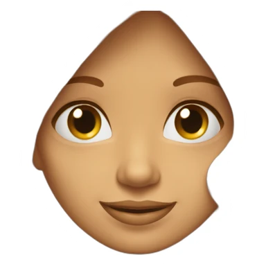 mujer pelo naranja sonriente pelo largo ojos color miel sticker