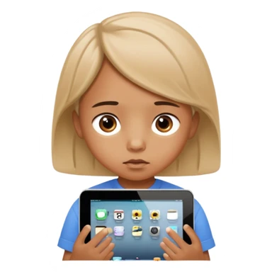 Crazy iPad kid sticker