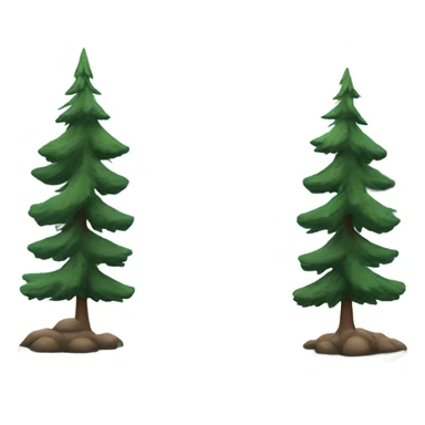 Pine trees by the lake sticker